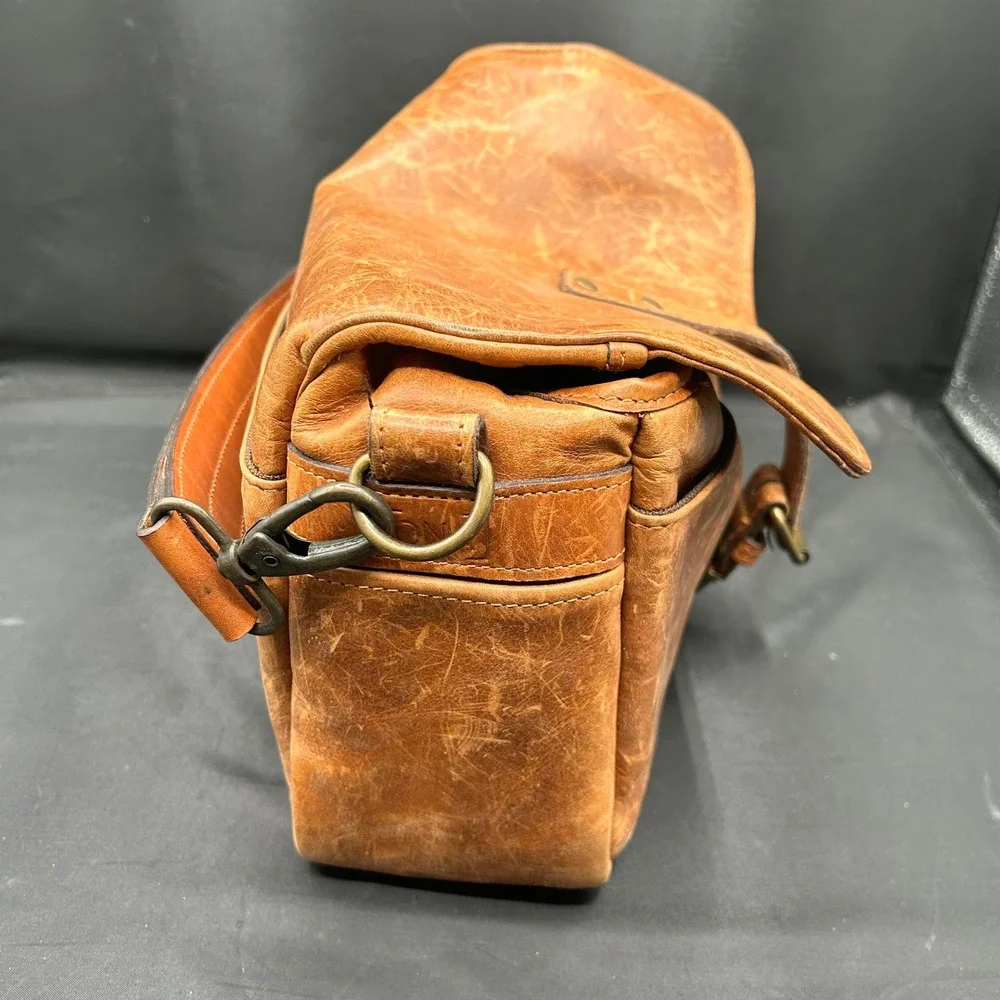ONA The Bowery Leather Camera Bag Antique Cognac Messenger Shoulder Bag